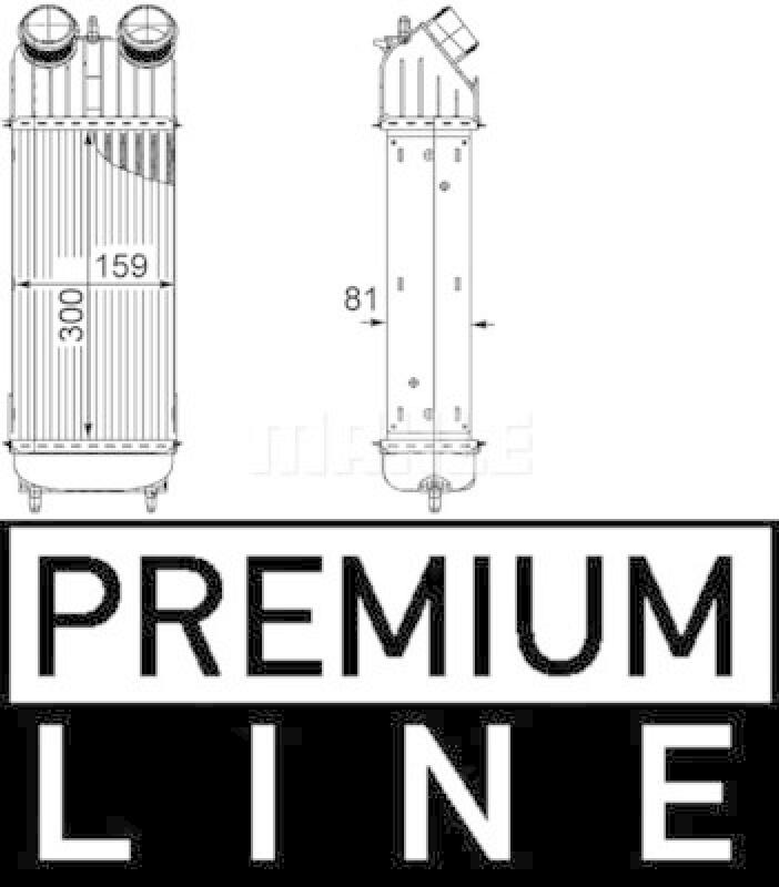 MAHLE Ladeluftkühler BEHR *** PREMIUM LINE ***