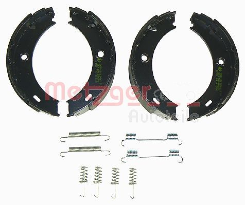 METZGER Brake Shoe Set, parking brake GREENPARTS