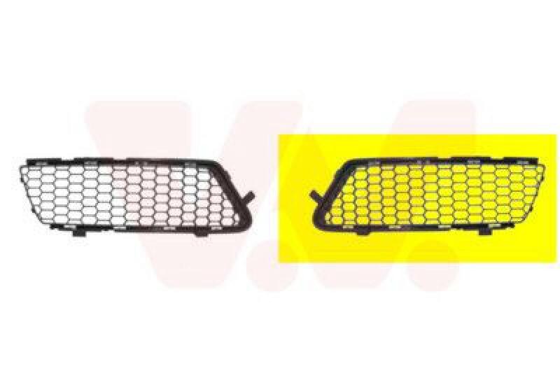 VAN WEZEL Ventilation Grille, bumper