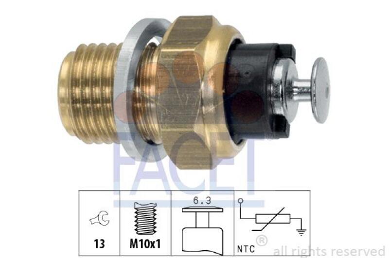 FACET Sensor, Öltemperatur Made in Italy - OE Equivalent