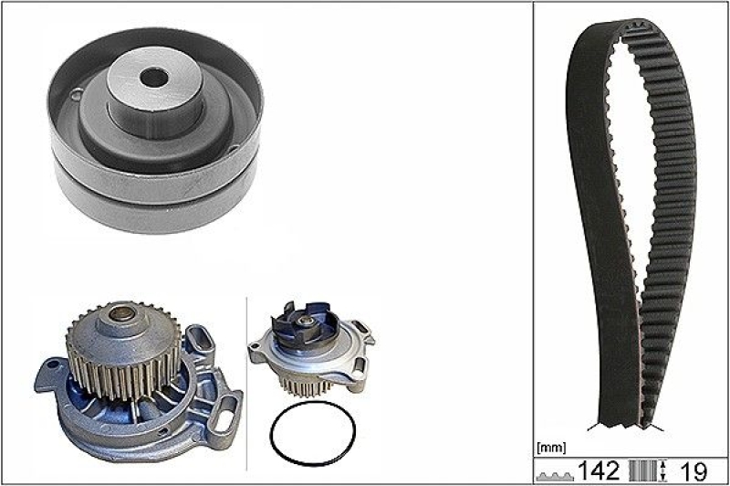 INA Water Pump & Timing Belt Set