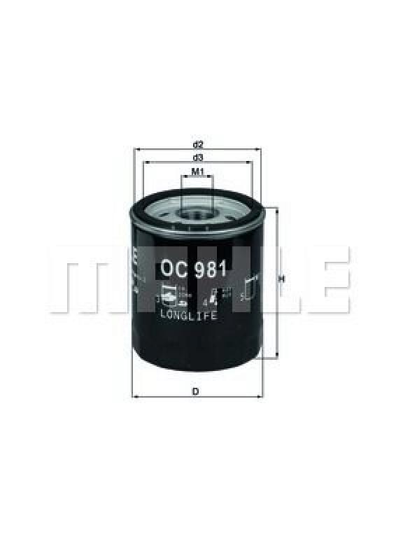 MAHLE Oil Filter