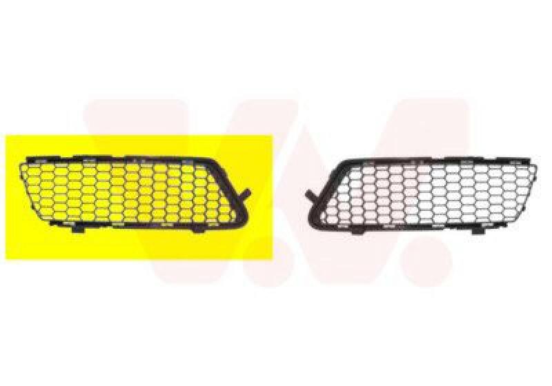 VAN WEZEL Ventilation Grille, bumper