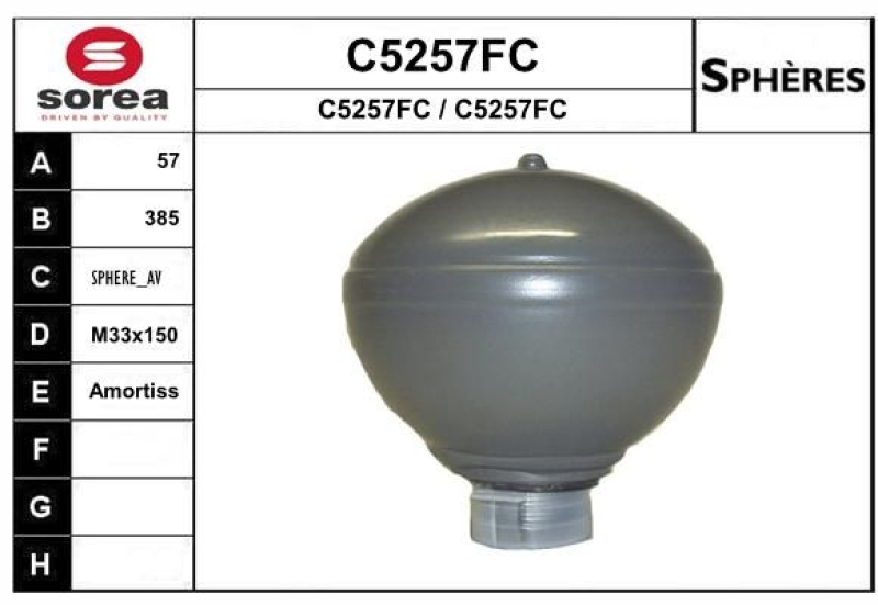 SNRA Suspension Sphere, pneumatic suspension