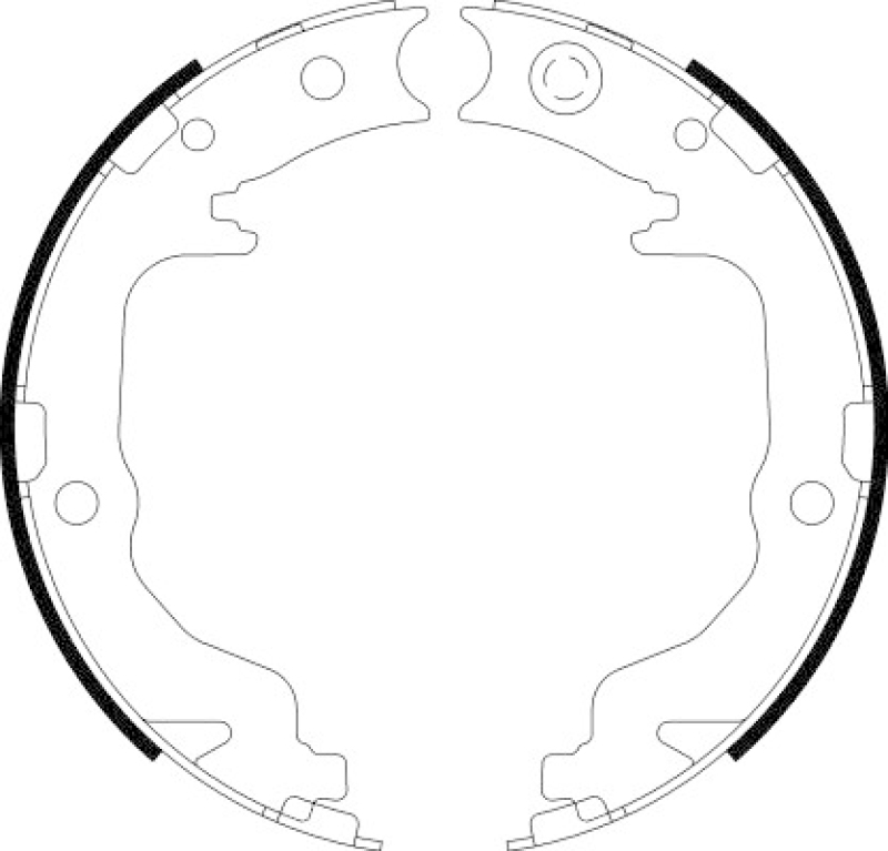 HELLA Brake Shoe Set, parking brake