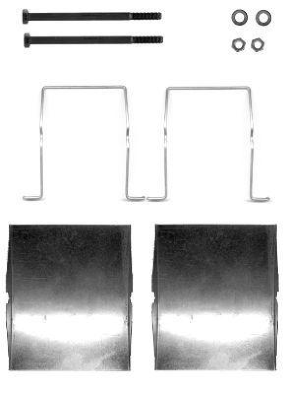 HELLA Accessory Kit, disc brake pad