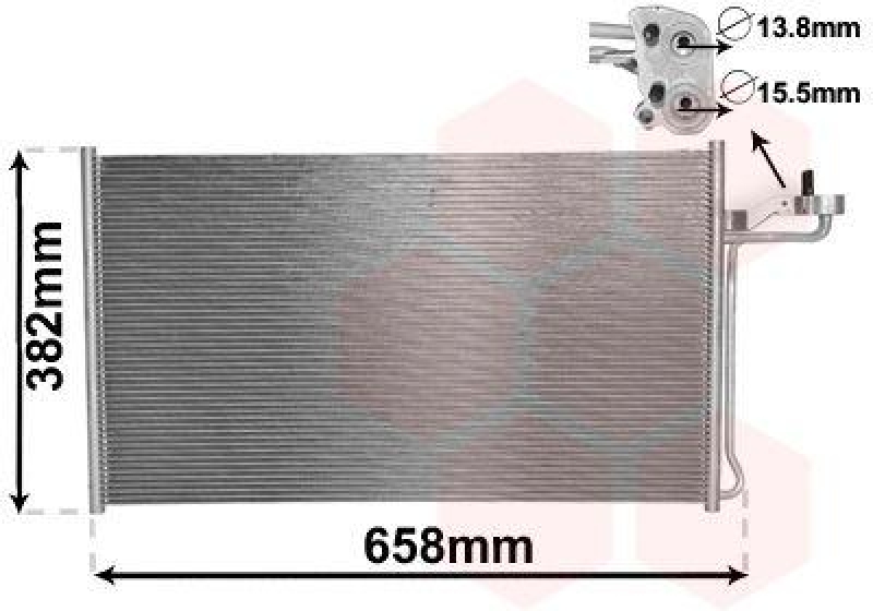VAN WEZEL Kondensator, Klimaanlage 59005150