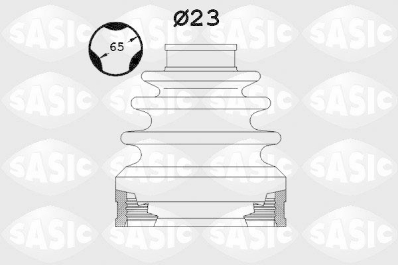 SASIC Faltenbalgsatz, Antriebswelle