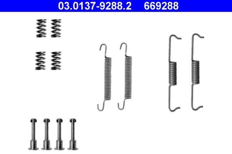 ATE Accessory Kit, parking brake shoes