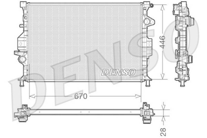 DENSO Radiator, engine cooling