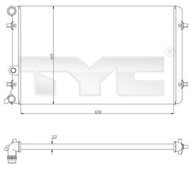 TYC K&uuml;hler, Motork&uuml;hlung 702-0033