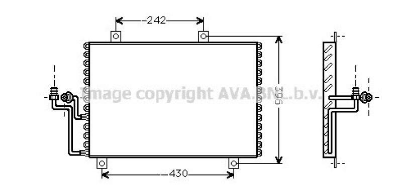 AVA QUALITY COOLING Kondensator, Klimaanlage