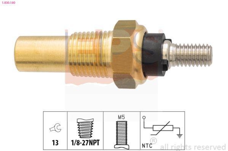 EPS Sensor, Kühlmitteltemperatur Made in Italy - OE Equivalent
