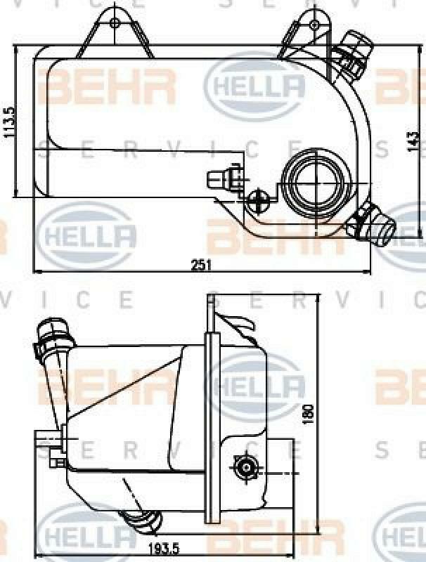 HELLA Expansion Tank, coolant