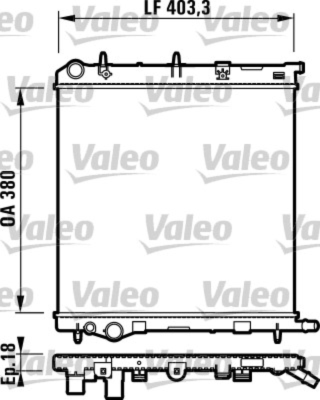 VALEO Radiator, engine cooling