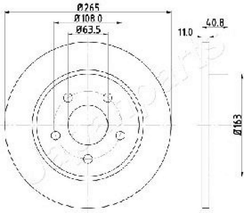 2x JAPANPARTS Bremsscheibe