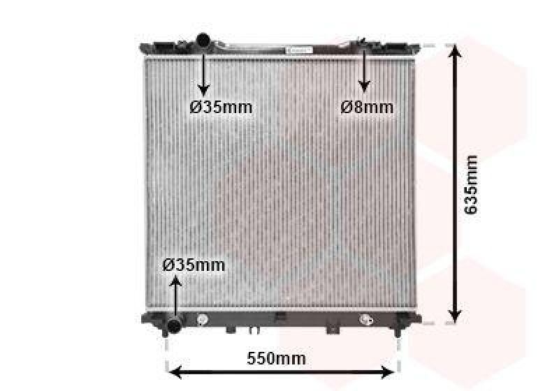 VAN WEZEL Radiator, engine cooling