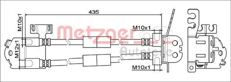 METZGER Bremsschlauch GREENPARTS