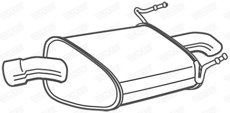 WALKER Endschalld&auml;mpfer 23033