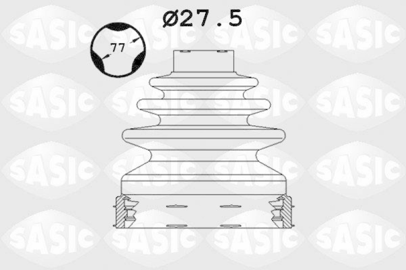 SASIC Faltenbalgsatz, Antriebswelle