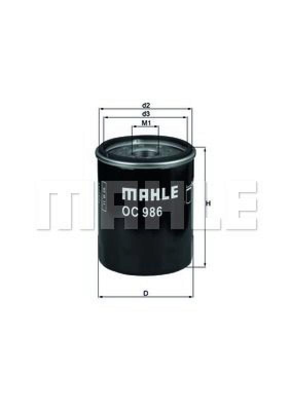 MAHLE &Ouml;lfilter OC 986