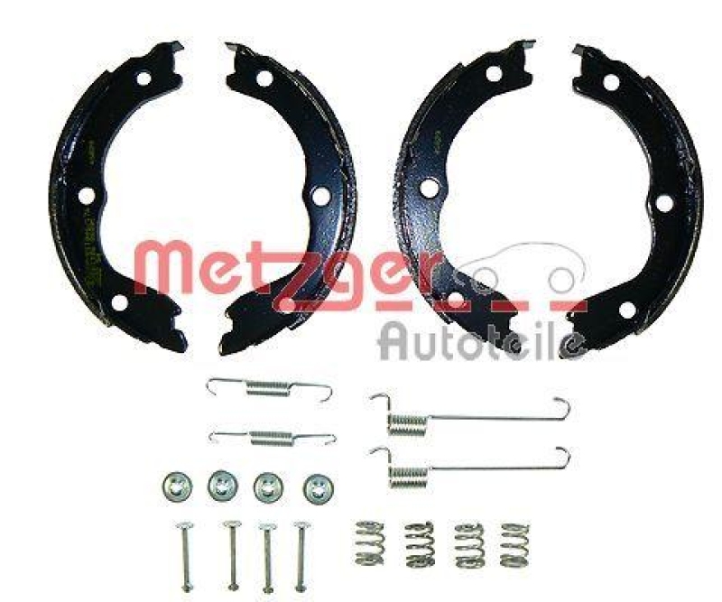 METZGER Brake Shoe Set, parking brake