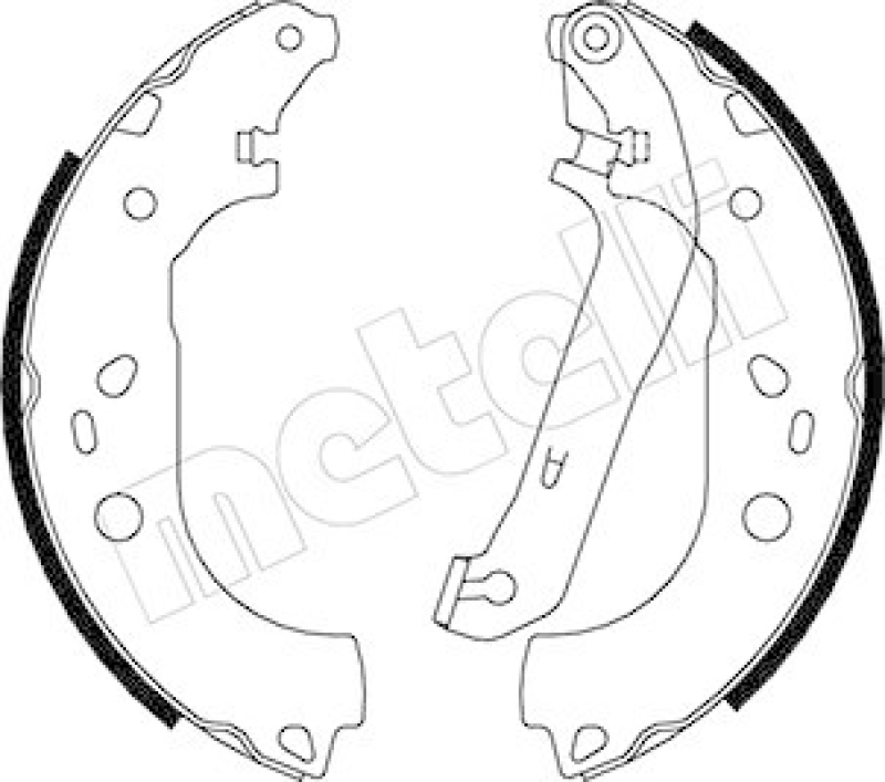 METELLI Brake Shoe Set