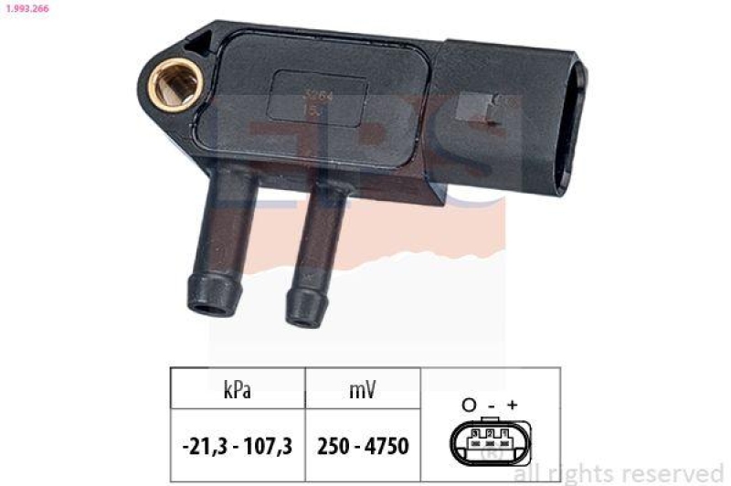 EPS Sensor, Abgasdruck Made in Italy - OE Equivalent