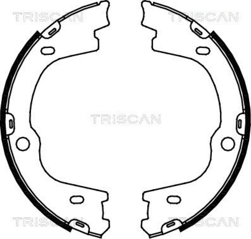 TRISCAN Brake Shoe Set, parking brake