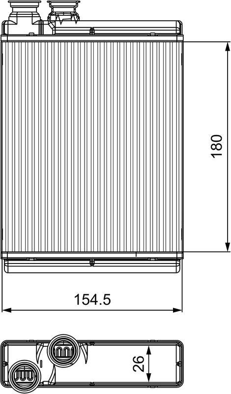 VALEO Wärmetauscher, Innenraumheizung 811517