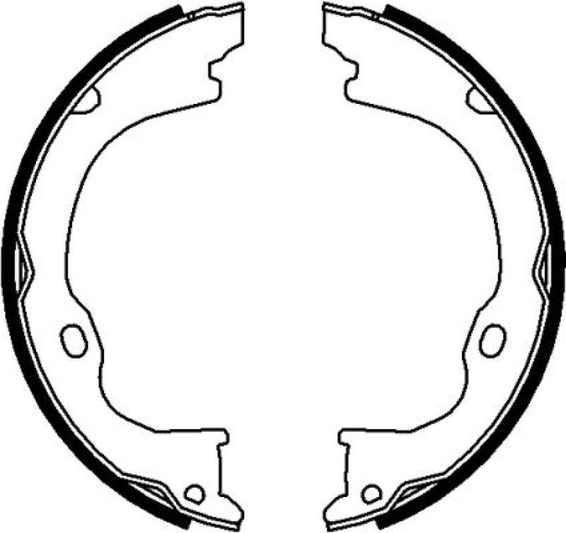 HELLA Brake Shoe Set, parking brake