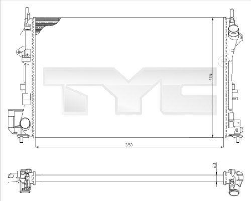 TYC K&uuml;hler, Motork&uuml;hlung 725-0009
