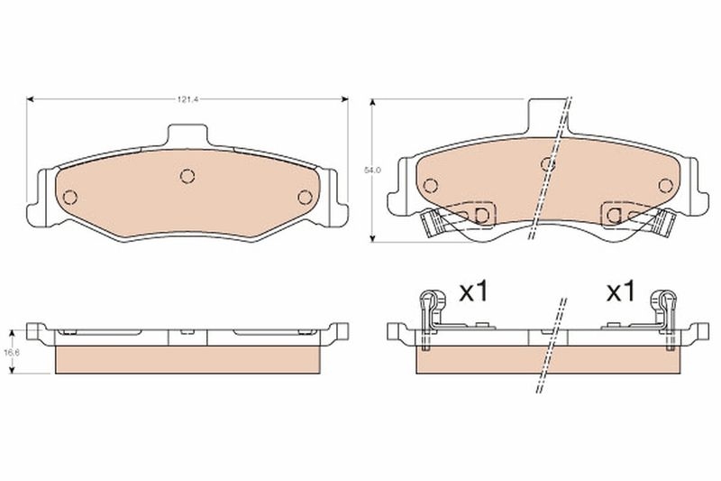 TRW Brake Pad Set, disc brake
