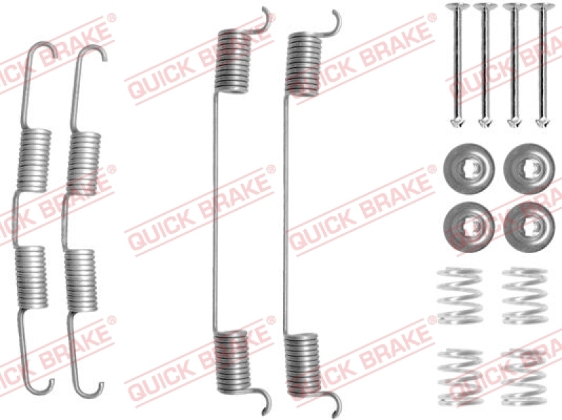 QUICK BRAKE Zubehörsatz Bremsbacken Trommelbremse Montagesatz