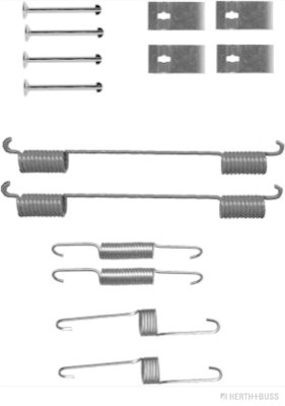 HERTH+BUSS JAKOPARTS Zubeh&ouml;rsatz Bremsbacken Trommelbremse Montagesatz J3560304