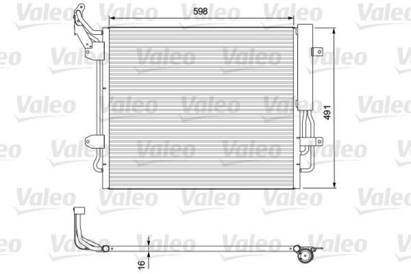 VALEO Kondensator, Klimaanlage 814157