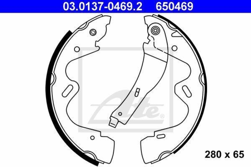 ATE Bremsbackensatz 03.0137-0469.2