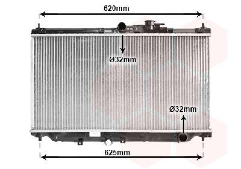 VAN WEZEL Radiator, engine cooling