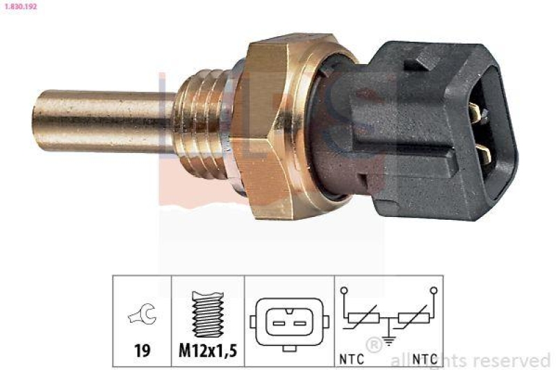 EPS Sensor, Kühlmitteltemperatur Made in Italy - OE Equivalent