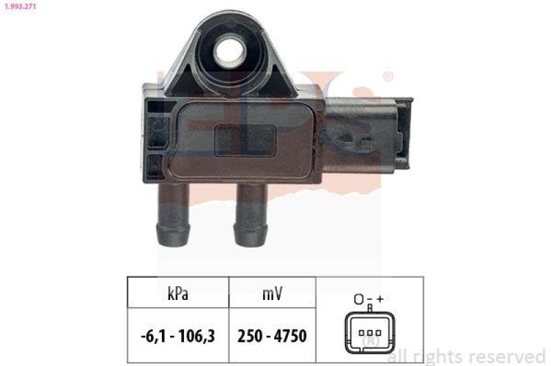 EPS Sensor, Abgasdruck Made in Italy - OE Equivalent