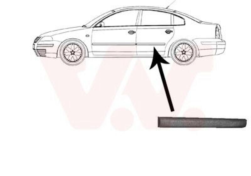 VAN WEZEL Trim/Protective Strip, door