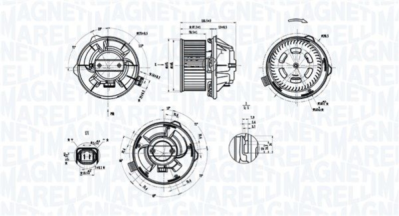 MAGNETI MARELLI Interior Blower