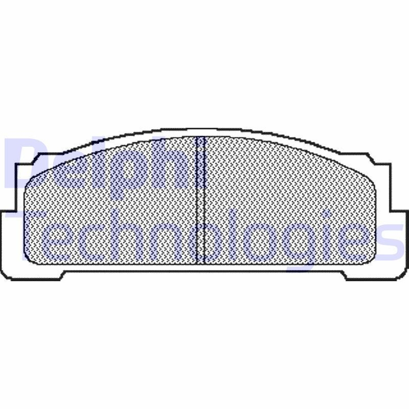 DELPHI Brake Pad Set, disc brake