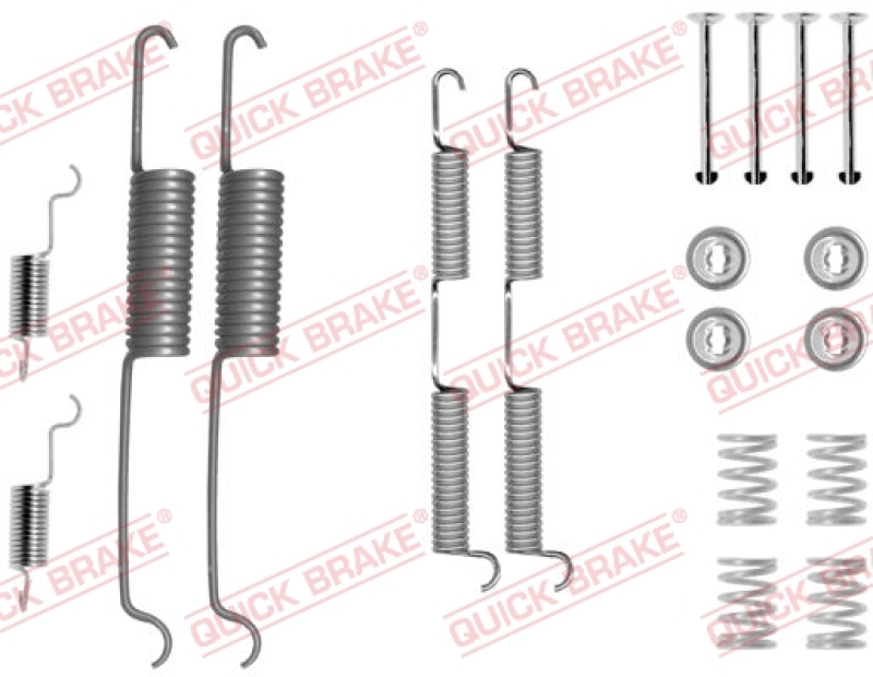 QUICK BRAKE Zubehörsatz Bremsbacken Trommelbremse Montagesatz