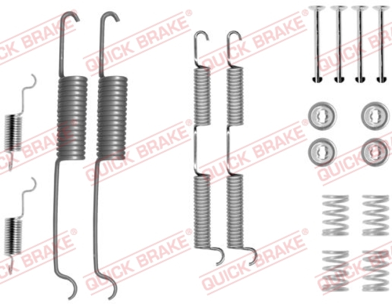 QUICK BRAKE Zubeh&ouml;rsatz Bremsbacken Trommelbremse Montagesatz
