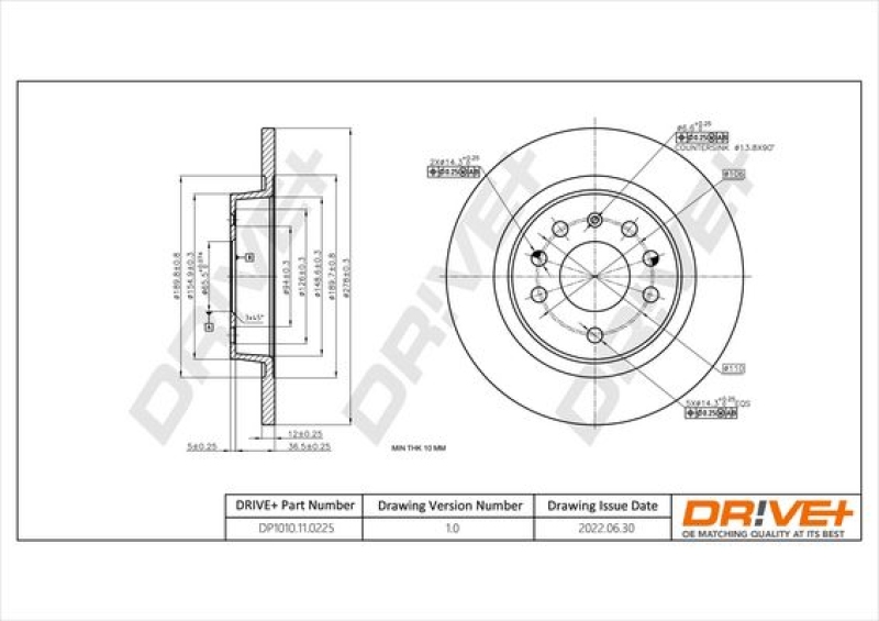 2x Dr!ve+ Bremsscheibe