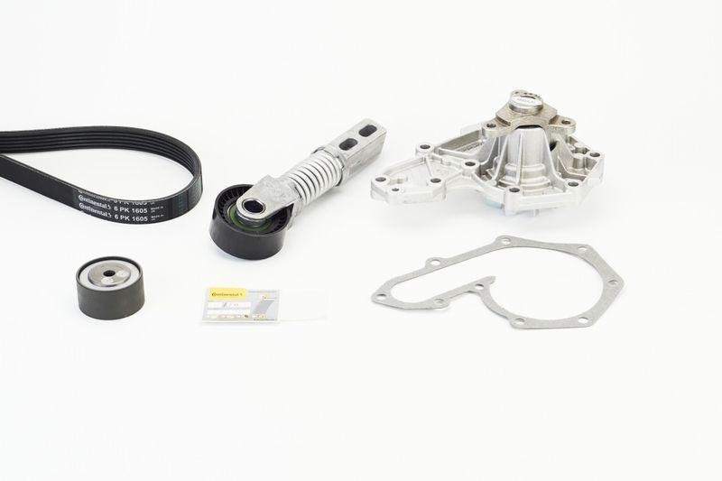 CONTINENTAL CTAM Wasserpumpe + Keilrippenriemensatz 6PK1605WP1