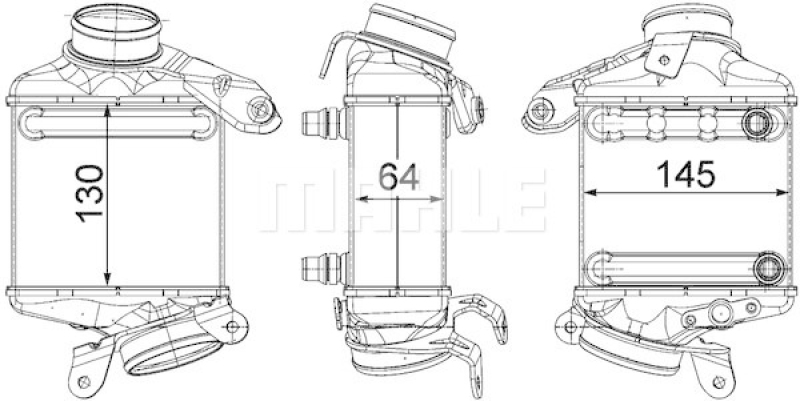 MAHLE Ladeluftkühler BEHR *** PREMIUM LINE ***