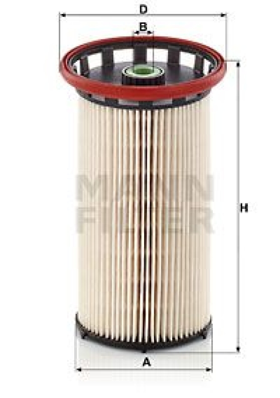 MANN-FILTER Kraftstofffilter PU 8028 passend für VW Passat B8 und Golf 7