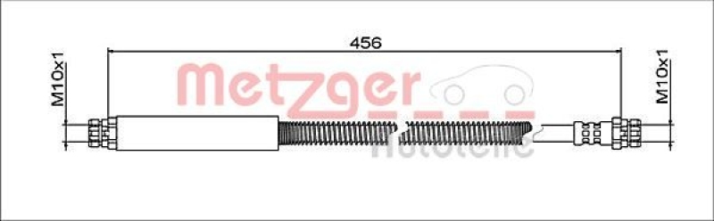 METZGER Bremsschlauch 4112039